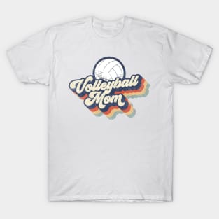 Retro Volleyball Mom Mother's Day T-Shirt